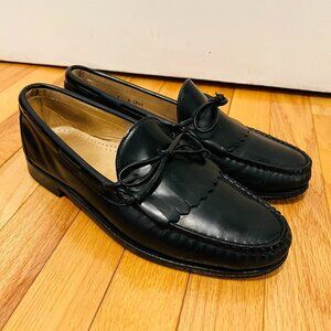 ALLEN EDMONDS Norwalk 9 D Calf Leather Kiltie Bow Loafers Shoes